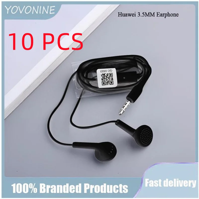 

YOVONINE 10pcs for Original Huawei Y6 3.5mm Earphone with Mic for Nova 2 3 2i 3i 3e P20 P30 P10 Lite Honor 8 9 8X 9X 9I 8I 7X