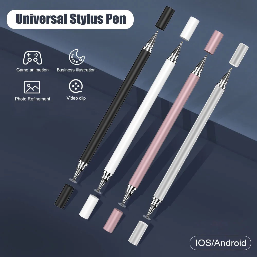 

2 in 1 Universal Stylus Pen Tablet Drawing Pen Capacitive Screen Caneta Touch Pen for iOS Android iPad Smart Pencil Accessories