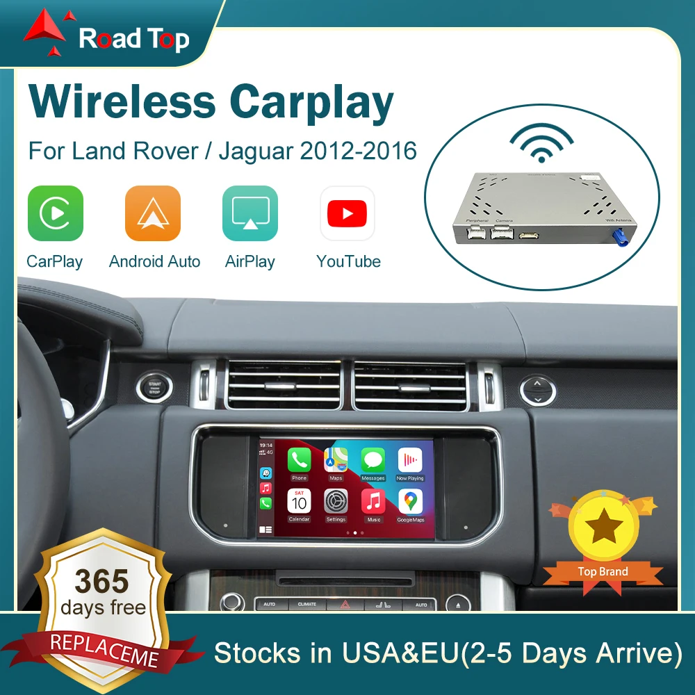 

Wireless Carplay For Land Rover/Jaguar/Range Rover/Evoque/Discovery 2012-2016 Android Auto Interface Mirror Link AirPlay Ai Box