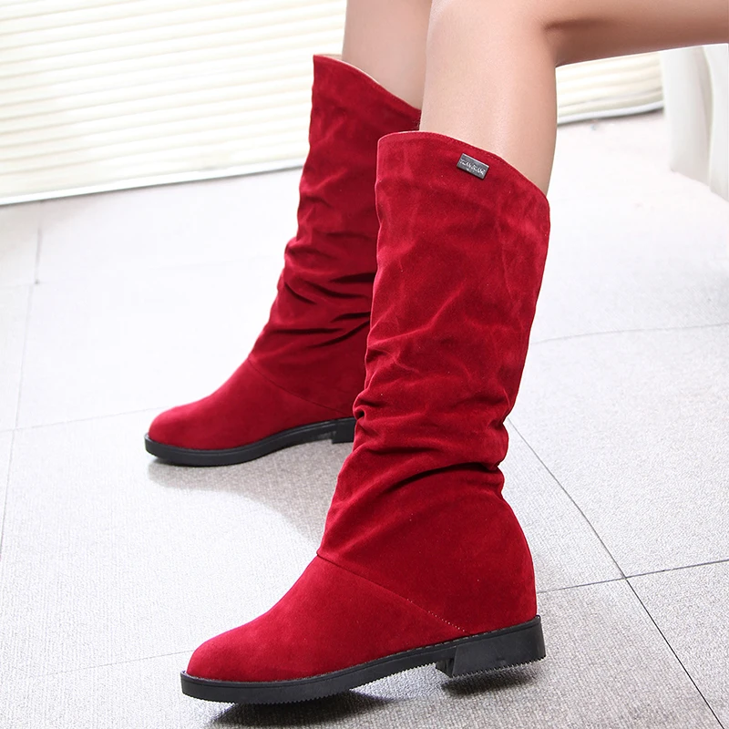 

2022 Snow Boots Women Winter Shoes Casual Woman High Boots Black Red Soft Comfortable Ladies Booties Female Footwear