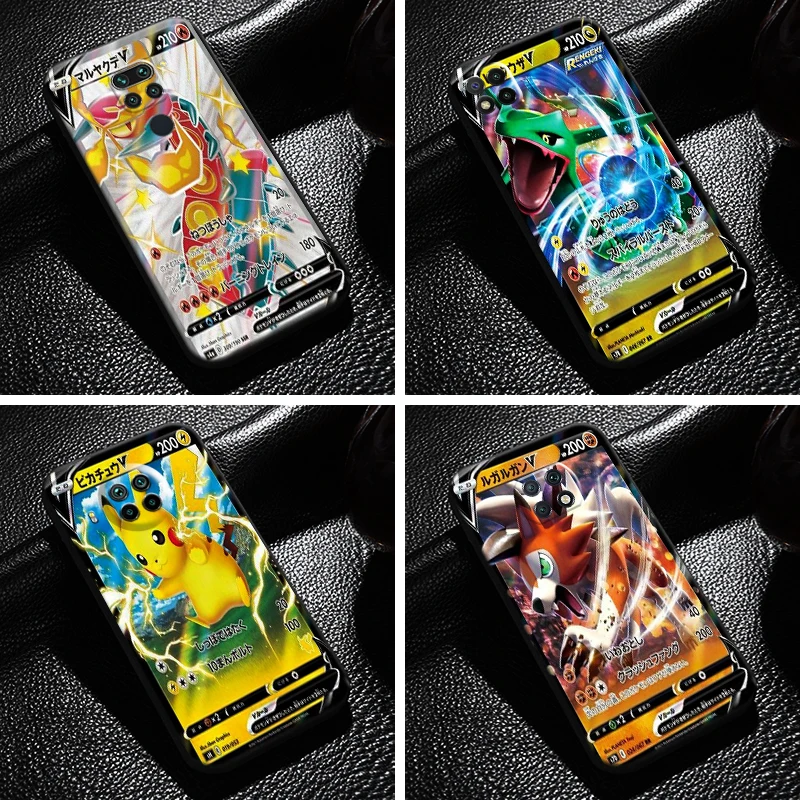 

Anime Pokemon Cards Pikachu For Xiaomi Redmi Note 9T 9 Pro 5G Phone Case Soft Funda Carcasa TPU Black Back Liquid Silicon