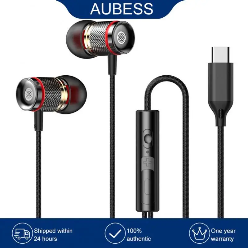 

Extra Bass Earbuds In-line Control In-ear Gaming Hifi Headphones With Mic Volume Adjustable Phone Accessories Sport Headset
