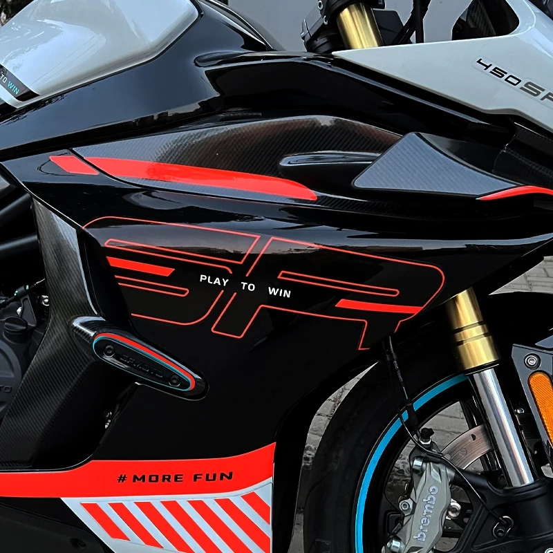 

Подходит для CFMOTO 450SR оригинальная Заводская наклейка с черным цирконием полная наклейка на автомобиль CF400-6 наклейка на корпус Мотоцикла