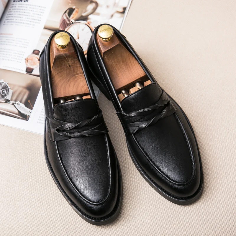 

Men's formal leather shoes Business Oxford shoes High quality luxury leather casual shoes Classic comfortable Lefu shoes 2022new