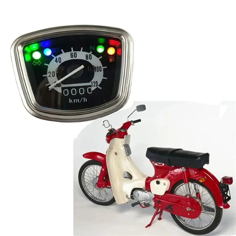 Фото Редкий комплект из 2-х спидометров/одометров для мотоциклов Honda Supercub Cub CA100 C102 C105 C105T CM91 №5