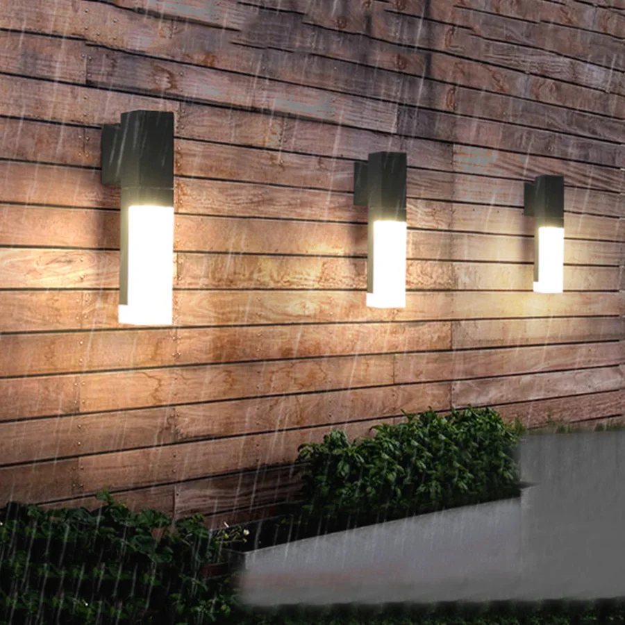 

LED Wall Light, Outdoor or Indoor Use. Black Modern Wall Sconce. Waterproof IP65.for Front Porch Patio Garage Home Decor
