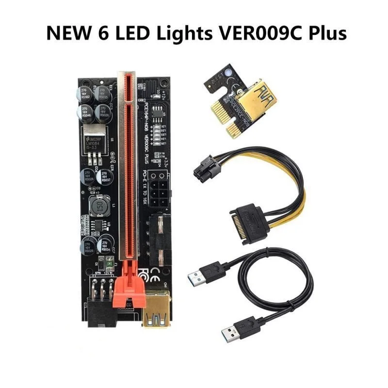 

Плата расширения VER009C Plus PCI-E, 60 см, кабель USB 3,0, 1X-16X