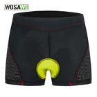 Велосипедное нижнее белье WOSAWE, мужские шорты для дорожного и горного велосипеда, дышащее быстросохнущее Велосипедное нижнее белье с утолщенными гелевыми силиконовыми прокладками