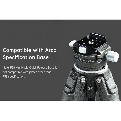 FALCAM F38 Быстросъемная база с несколькими отверстиями Быстросъемная система База с резьбой 1/4" и 3/8" для штатива-монопода-стабилизатора