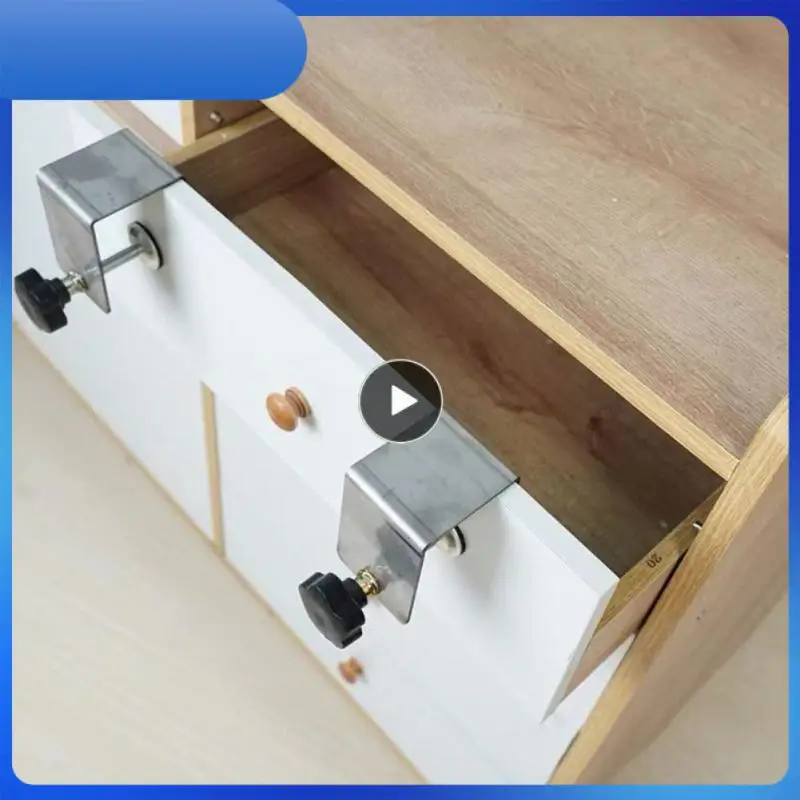 

Fixing Clip Woodworking Easy Adjustment Steel Drawer Front Installation Clamps Stable Durable Smooth Jig Cabinet Tool New