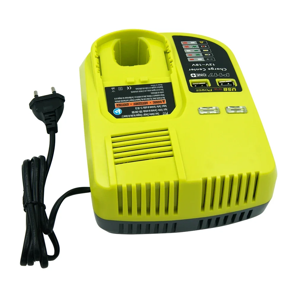 Универсальное зарядное устройство для Ryobi P103 P105 P107 P108 P109 RB18L60 RB18L50