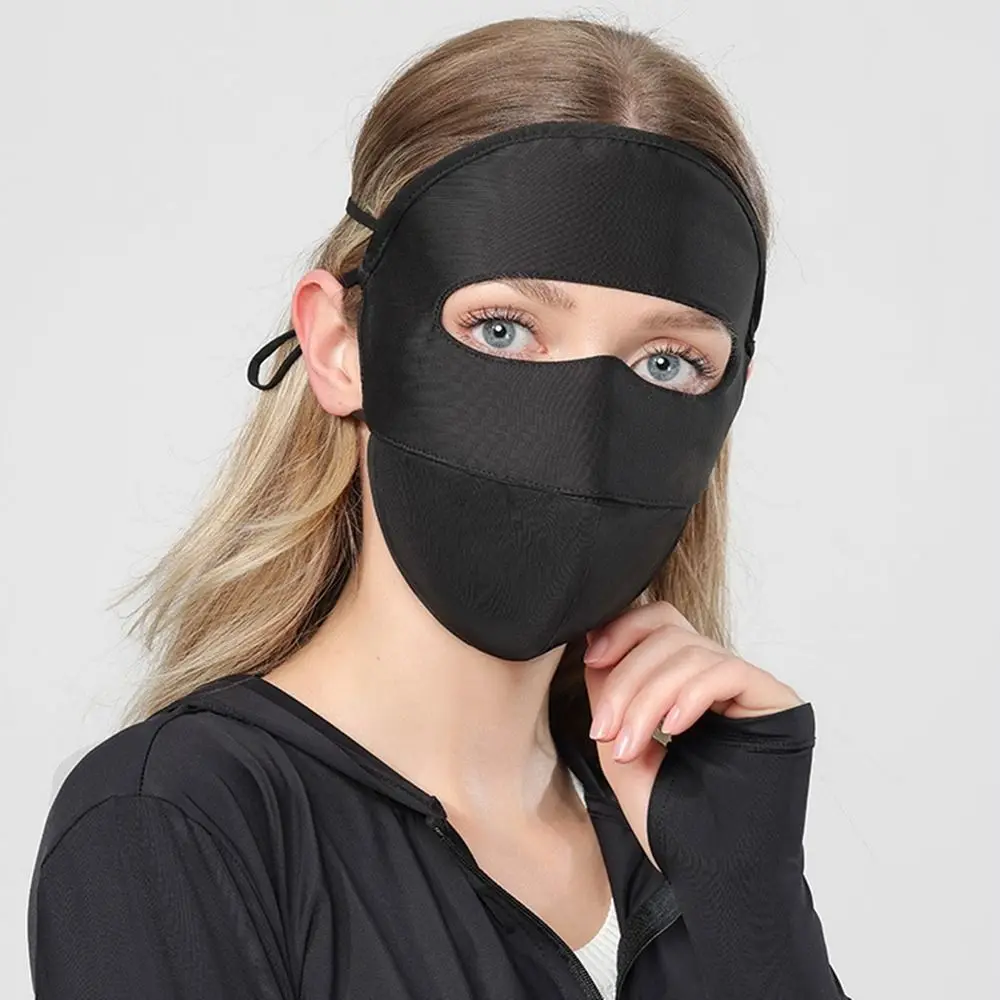Дышащий солнцезащитный шарф для лица шелковая маска однотонное покрытие шарфы