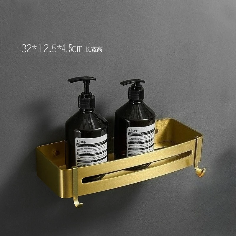 

Золотая алюминиевая угловая полка для ванной DUTRIEUX