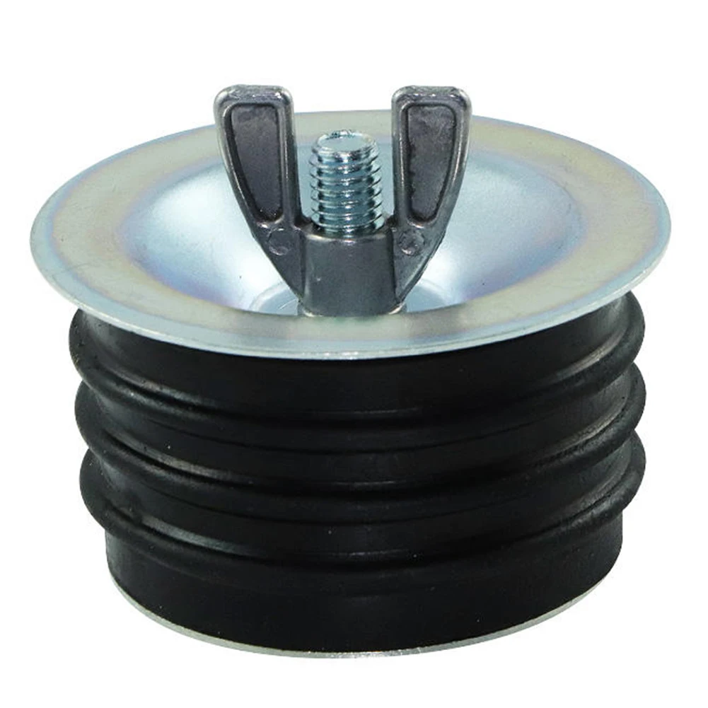 

Sealing Ring Metal Water Stop Plug Cleanout Cap Durable Expansion Pipe Plug Practical Rubber Sewer Home Plumbing