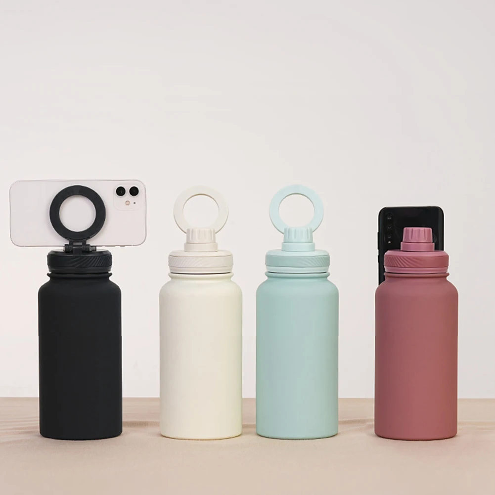 Бутылка для воды с поворотным держателем мобильного телефона 650 мл