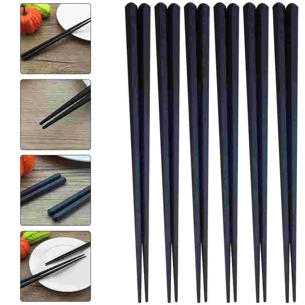 

Chopsticks Sushi Pot Hot Serving Chinesefiberglass Chopstick Japanese Frying Lightweight Cooking Reusablepointed Korean Hexagon