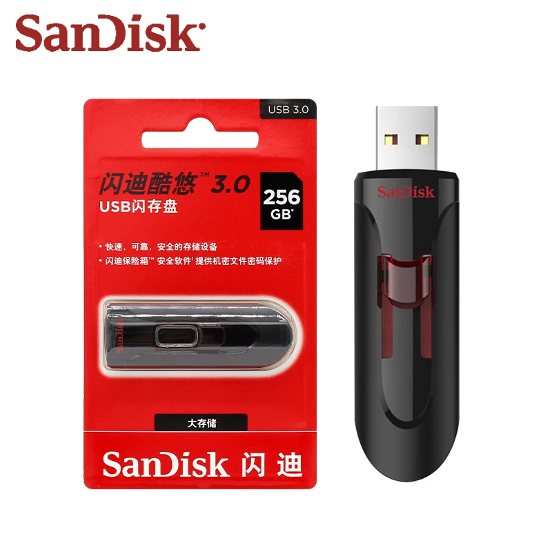 100% Оригинальный USB флеш-накопитель SanDisk CZ600 высокоскоростной 128 ГБ 64 3 0 32 16 Cruzer Glide