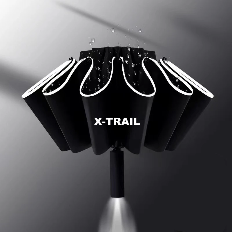 

Automatic Umbrella Reflective Stripe Reverse Led Umbrella For Nissan Xtrail X Trail T30 T31 T32 2021 2020 2019 2018 2017 - 2001