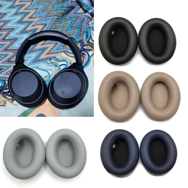 

Earpads Pillow Earmuff Ear Pads for WH-1000XM4 Headphone with Buckle Thick Protein Ear Cushions Earpads