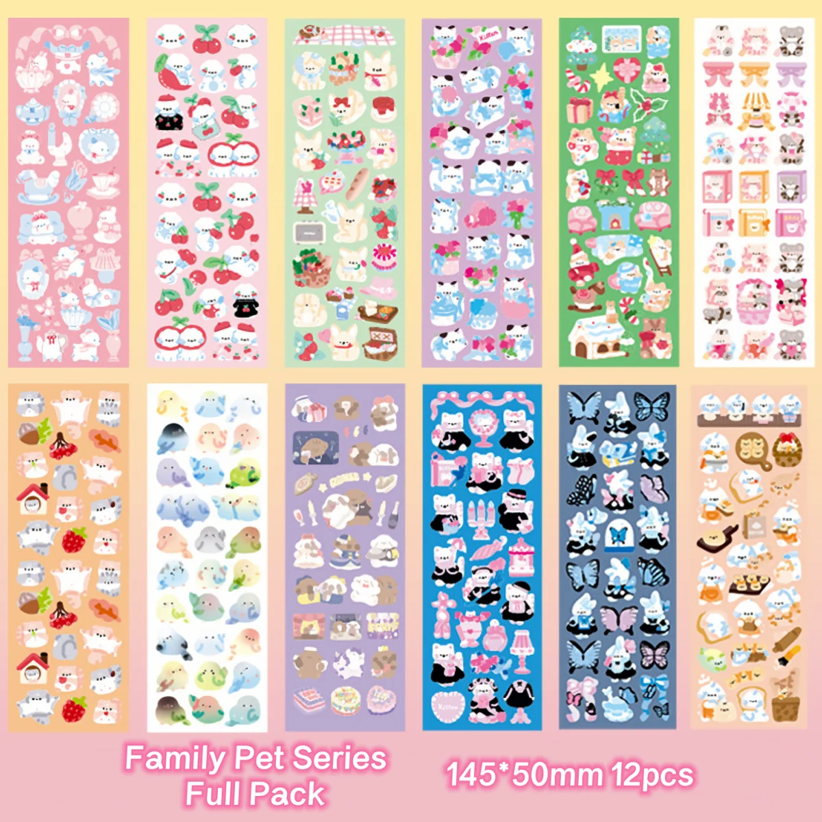 Стикеры для держателей карт Utalo Family Pet