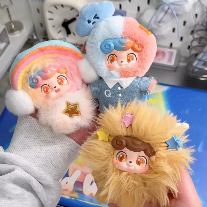 Фото JOTOYS Qkid Weather Series Blind Box: Милые мини-фигурки аниме, коллекционные плюшевые игрушки, загадочные коробки-сюрпризы, брелоки-подвески, подарки №5