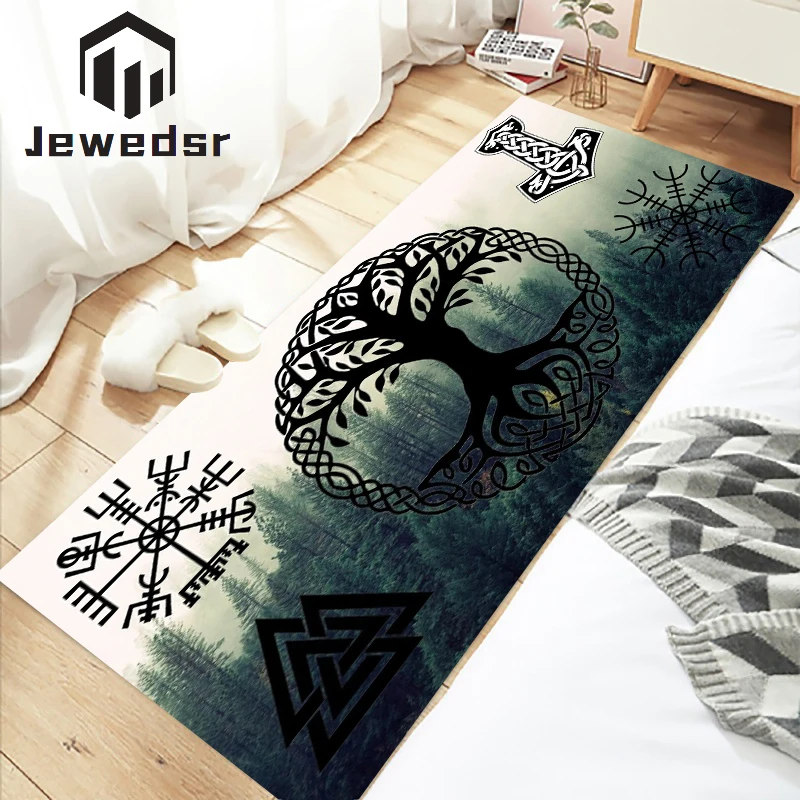 

Viking Vegvisir Shield Mats Bedroom Carpet in the Living Room Entrance Mat Rug Home Kitchen Floor Carpets Bath Door Doormat Rugs