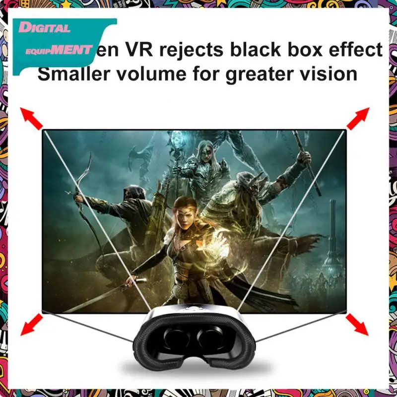 

Visible Wide Angle Virtual Reality Full Screen For 5 To 7 Inch Smartphone Devices Vr Controller Transmittance Vrg Vr Glasses