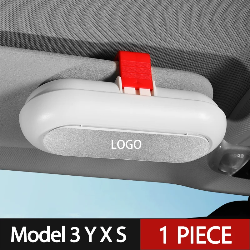 

Car Sunshade Storage Holder Glasses Sunglasses Clip Case For Tesla Model 3SXY 2018 2019 2020 2021 2022 year Interior Accessories