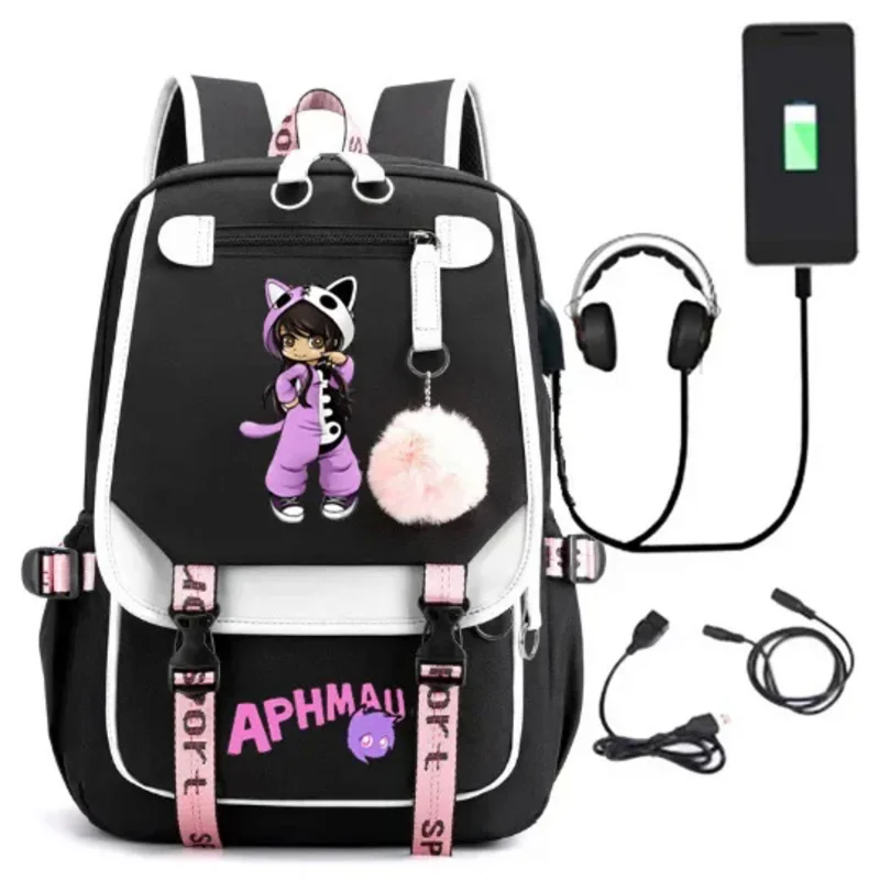 Модный рюкзак Aphmau Mochila для девочек большая вместительная школьная сумка дорожный