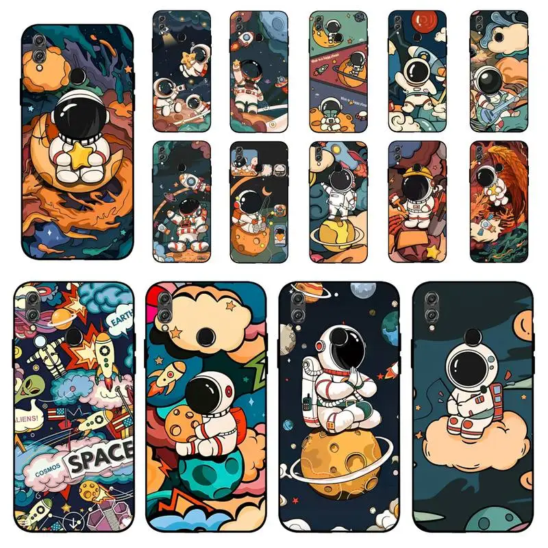 

Cute Star Astronaut Phone Case for Huawei Honor 10 i 8X C 5A 20 9 10 30 lite pro Voew 10 20 V30