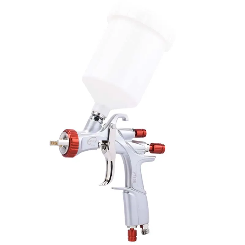 Пистолет-распылитель YT160 LVLP, краскопульт высокого качества, водяной пистолет, Аэрограф, сопло 1,3 мм, чашка куб. См, профессиональный пистолет-распылитель для мытья автомобиля