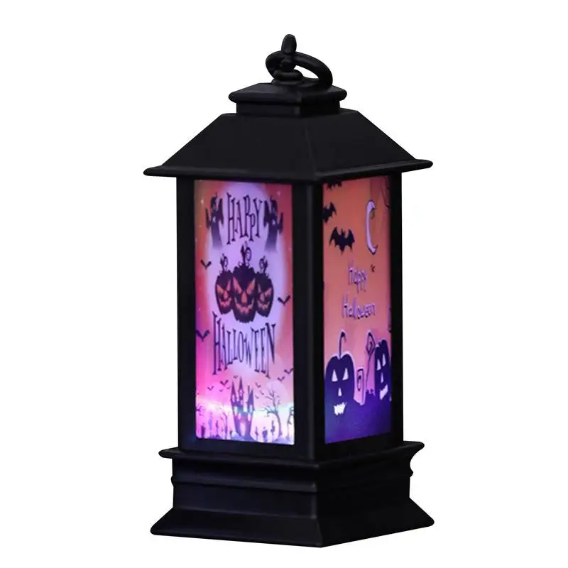 

Halloween Portable Lanterns Decorative Hanging Lantern Small LED Bat Pumpkin Skull Lamp For Indoor Outdoor Garden Tree Halloween