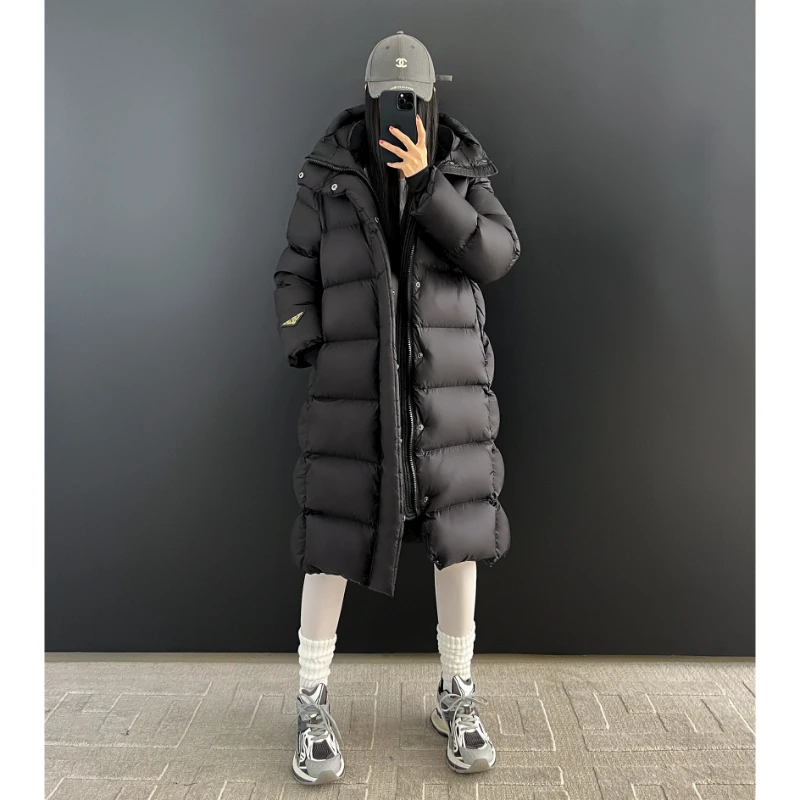 

Women Winter Coats White Goose Down Jackets Female Thickened Hooded White Duck Down Jacket Long Bread Clothes Abrigo Mujer Cjk