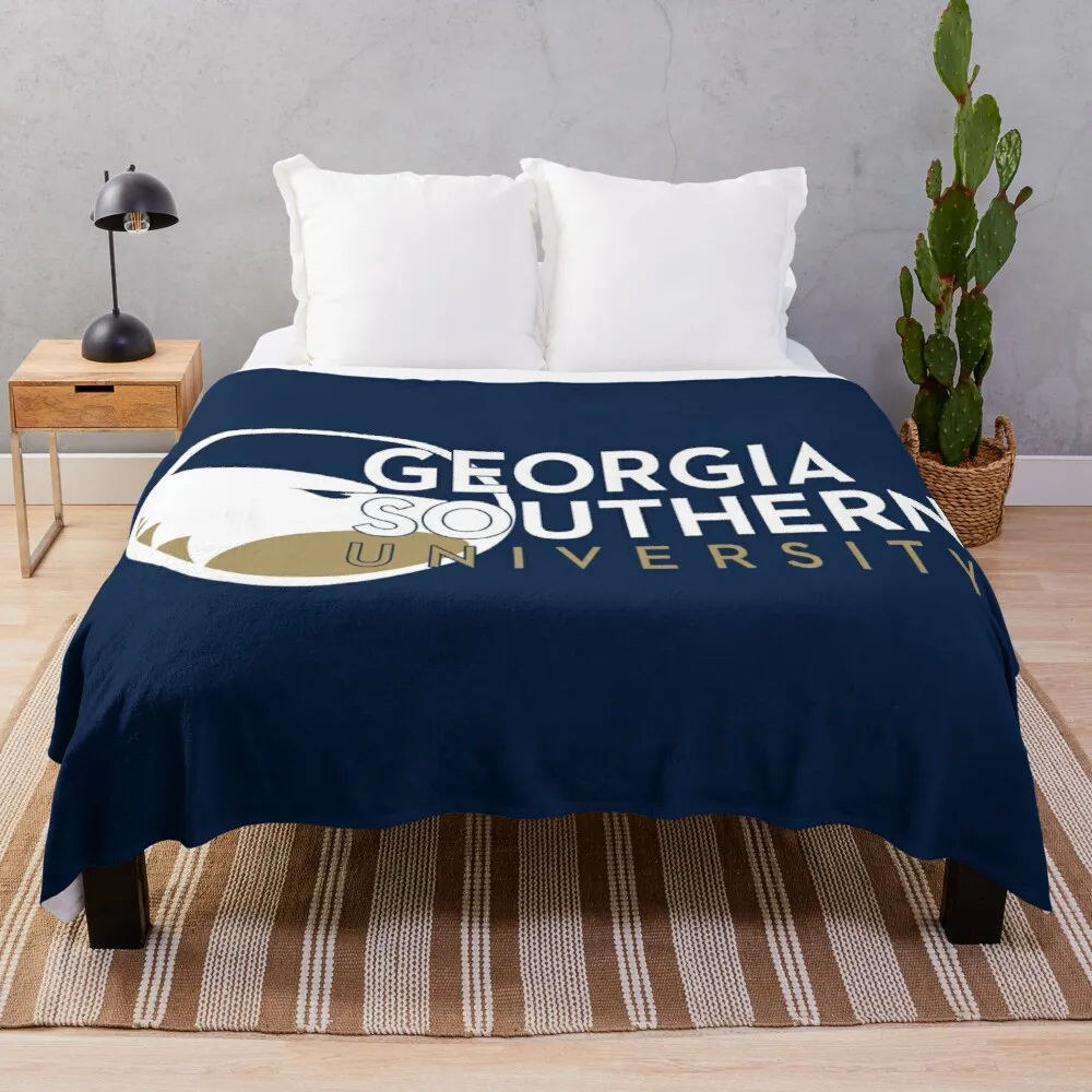 

Georgia Southern University Throw Blanket soft plush plaid giant sofa blanket couple sheep wool blanket