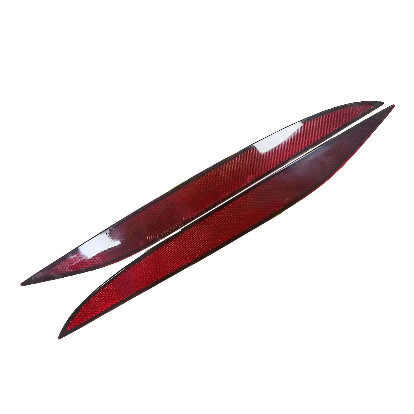 

Для Tesla Model X 2016-2023 2 шт. левый и правый красный отражатель заднего бампера светоотражающие полосы предупреждающая полоса 1034342-00-C 1034343-00-C