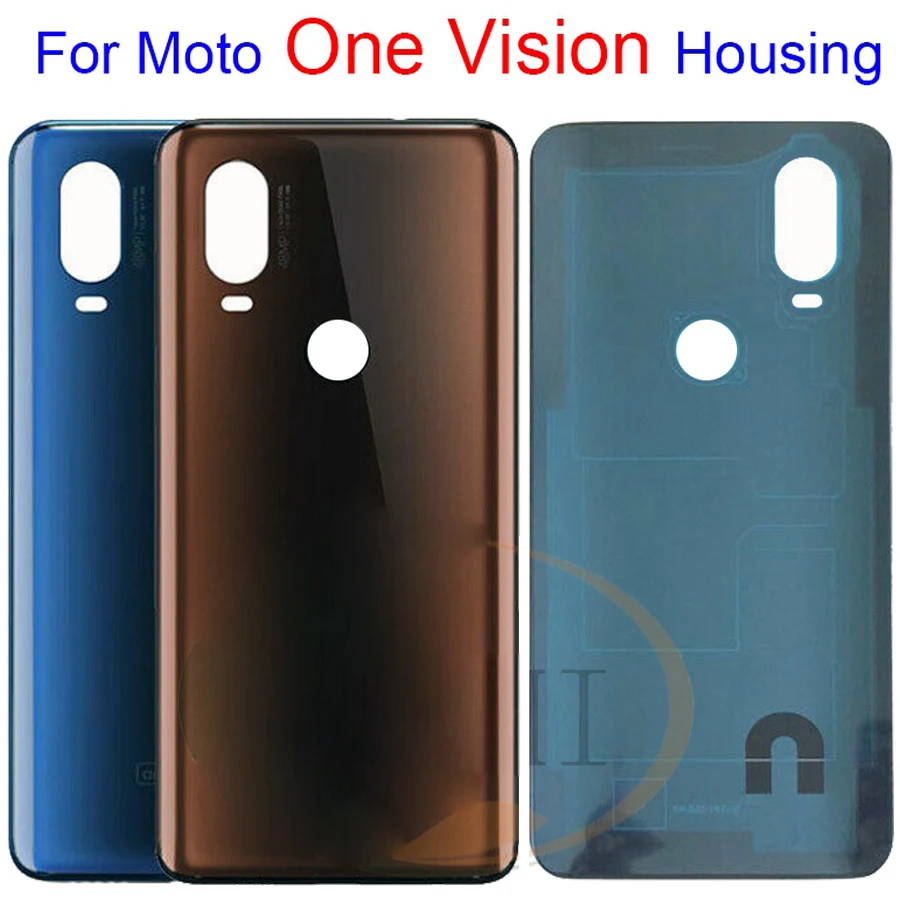 

Glass Battery Door Back Cover Housing Case For Motorola One Vision P50 XT1970 Battery Cover For Moto One Vision Battery Cover