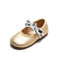 childrens patent leather shoes 2022 spring new bow girls flats princess shoes mary janes shoes fashion baby soft soled shoes