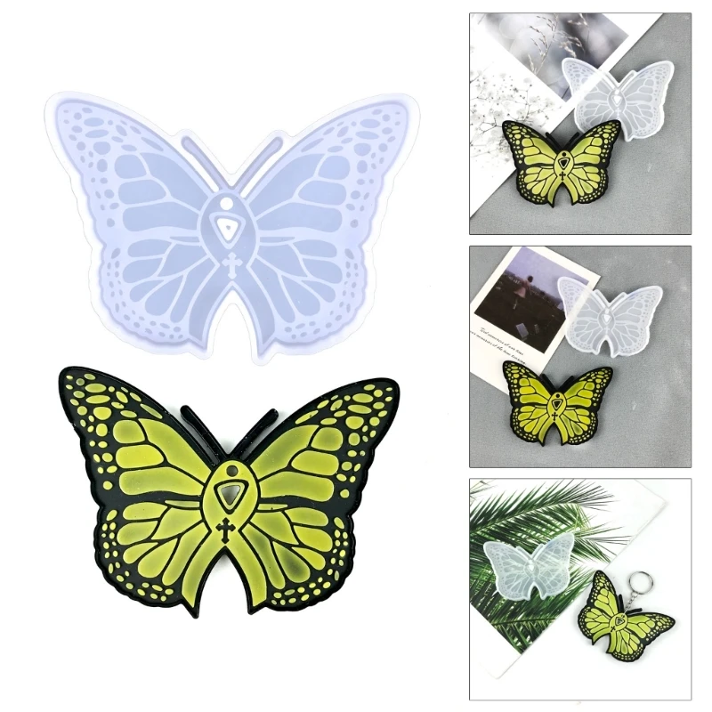 

DIY Подвески в виде бабочек, подвески, кристаллы в виде бабочек, брелок, изготовление ювелирных изделий, зеркальные силиконовые литые формы