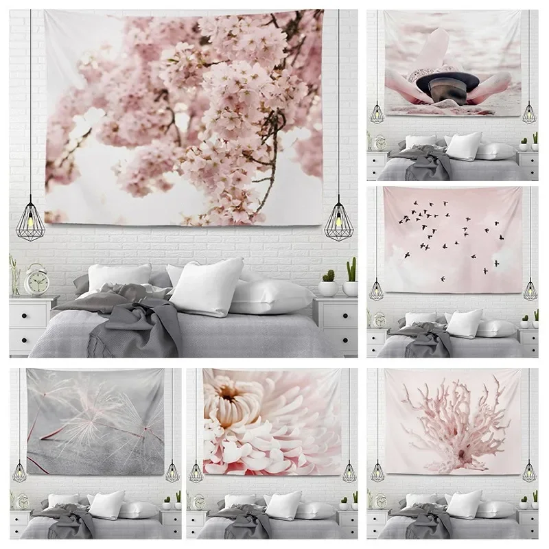 Настенный гобелен в эстетическом стиле украшение для дома и комнаты большая