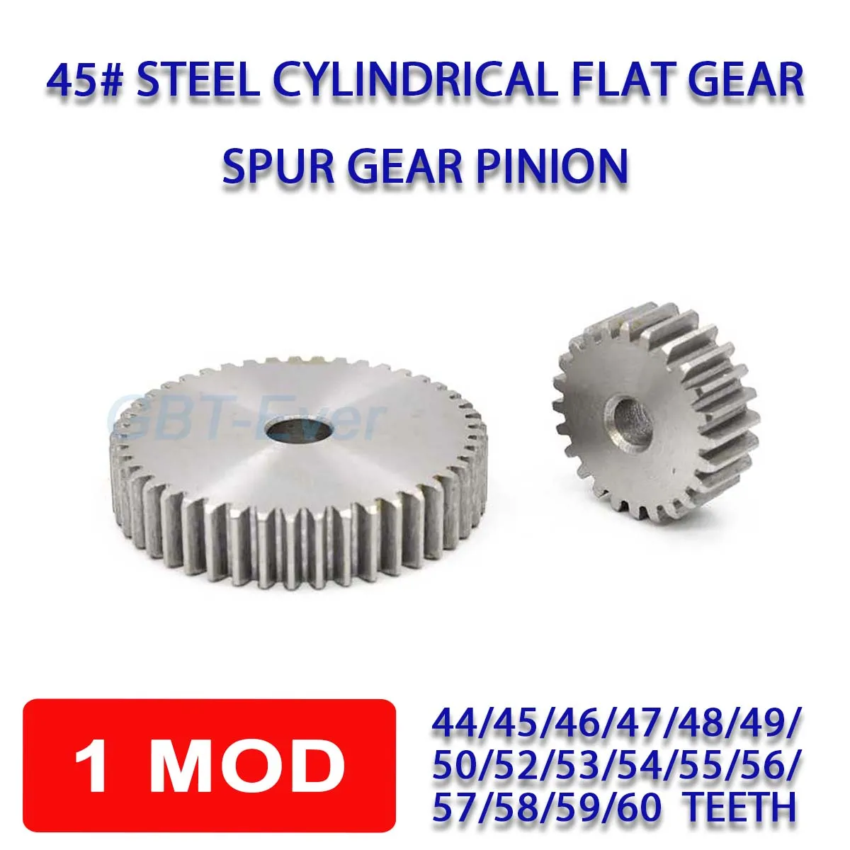 1 шт. м 44T-60T цилиндрическая плоская шестерня мод 44/45/46/47/48/49/50/52/53/54/55/56/57/58/59/60 зубов 45