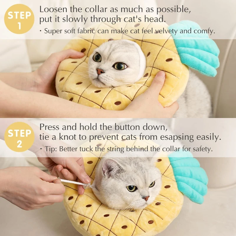 Регулируемый конусный ошейник для кошек милый восстановления конусы после