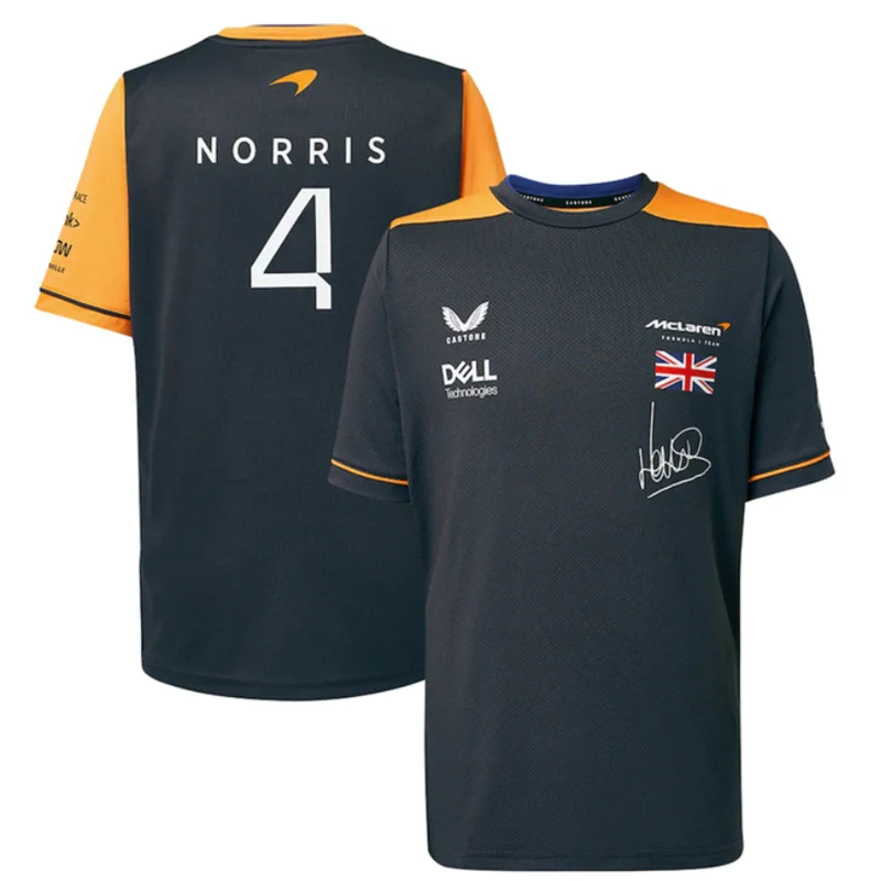 

McLaren F1 Team Top 2022 Summer New T-Shirt Men Outdoor Sports Short Sleeve Formula One Racing Clothing Quick Drying T-Shirt