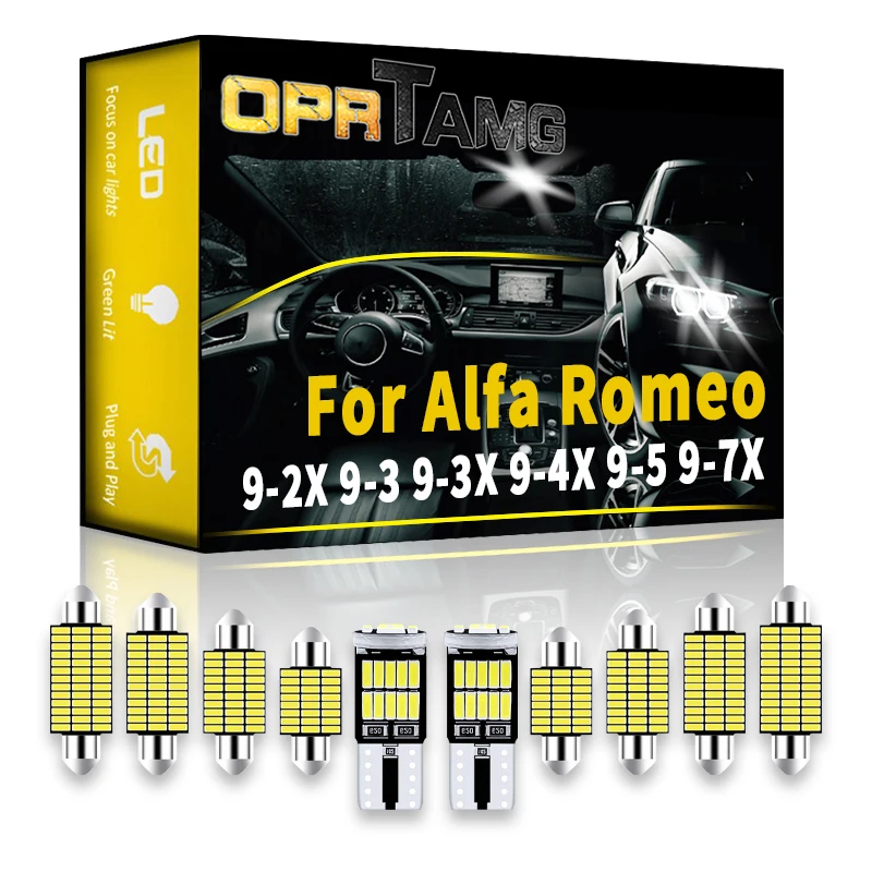 

For Alfa Romeo 9-2X 9-3 9-3X 9-4X 9-5 9-7X Canbus Vehicle Indoor Dome Map Reading Trunk Light Auto Lamp Kit Car Light led