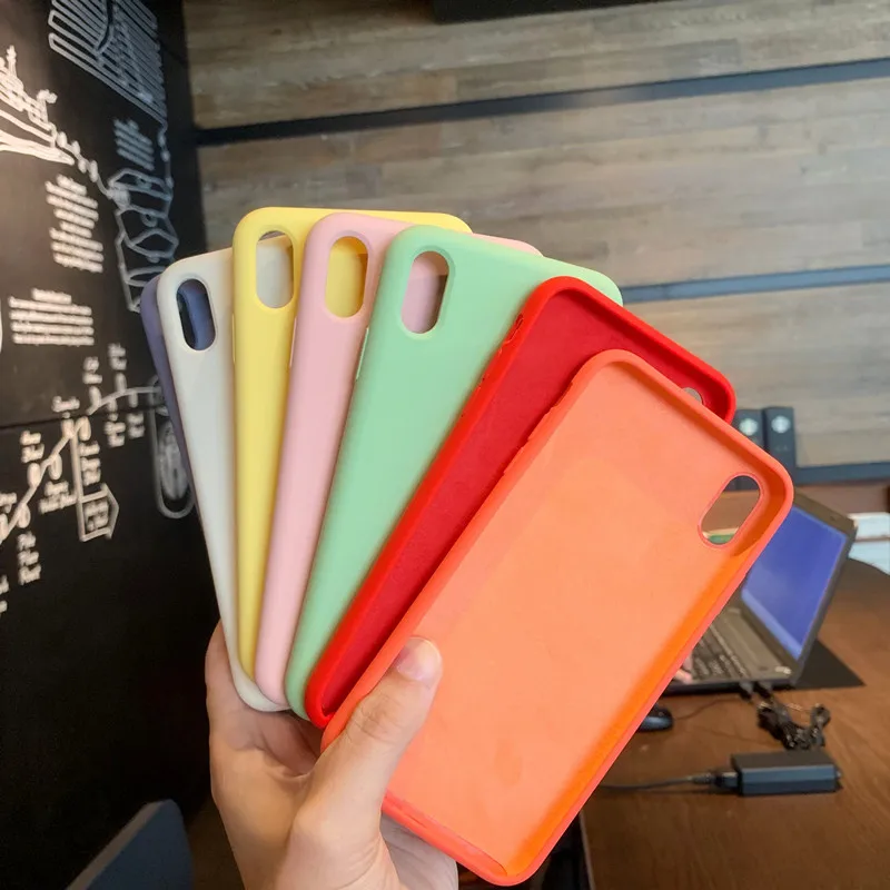 

For iPhone 13 11 12 Pro Max 13 Mini Case Official Original Liquid Silicone Soft Cover For iPhone Xs Max 8 7 Plus X Xr 6 6S Cases