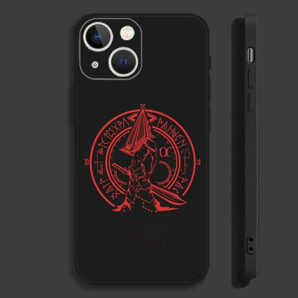 Чехол для телефона S-Silent Horror H-Hill для iPhone 16,15,14,13,12,11, Pro, Max, Plus, Mini, X, XS, XR, 8,7,6, S, SE, мягкий черный чехол (art.: 3920d0aea386c) - 3920d0aea386c