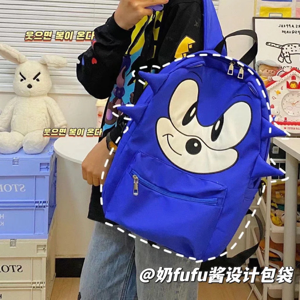 

2022 3D плюшевый рюкзак с сосками, плюшевая кукла, фигурка ежика, плюшевые Школьные сумки для детей, мужчин, женщин, игрушки для улицы