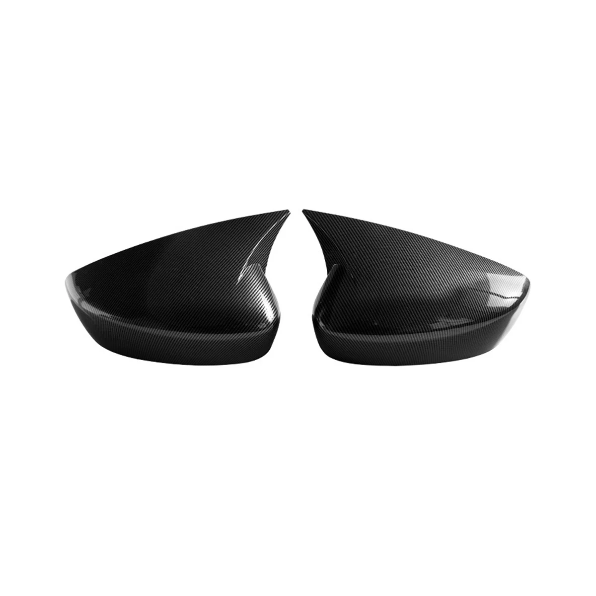 

Bullhorn Type ABS Carbon Fiber Style Rear View Side Mirror Cover Rearview Caps for 20