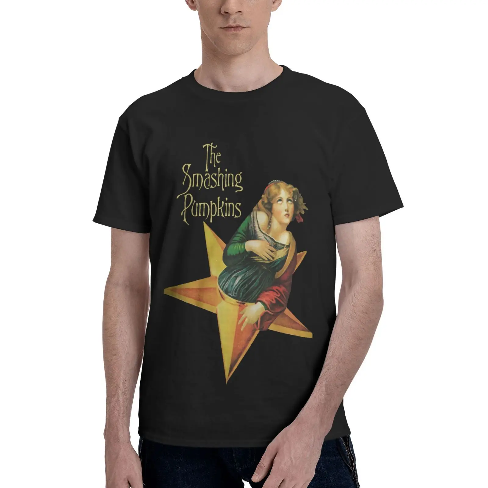 

Мужская футболка The Smashing Pumpkins Mellon Collie, аниме футболка, рубашка, топы в стиле Харадзюку, футболки оверсайз, одежда, мужские футболки