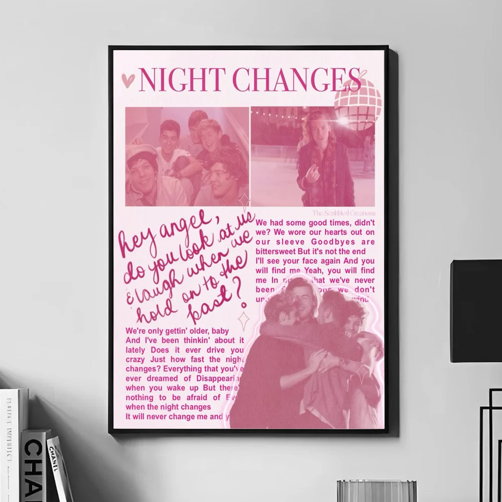 British Popular Group O-one D-direction Poster Wall Art Home Decor Room Digital Painting Living Restaurant Kitchen Ar