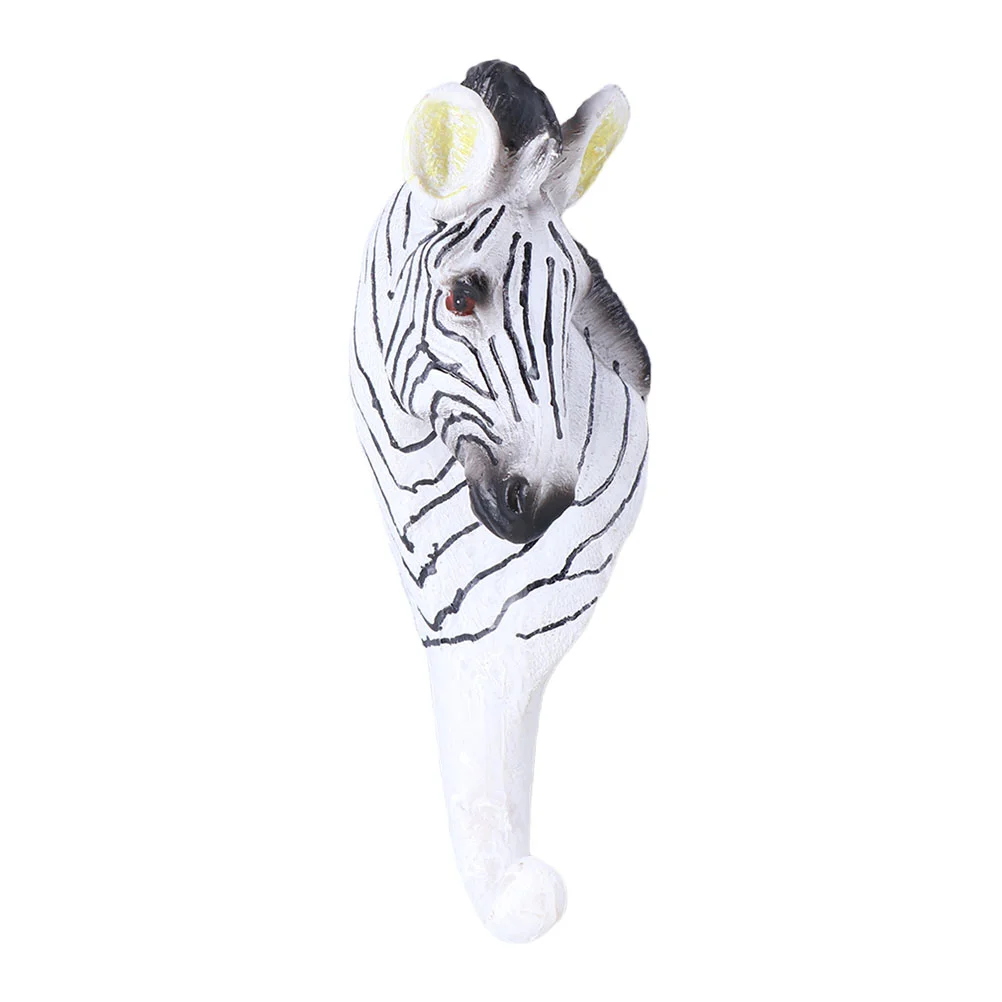 

Zebra Head Design Hook Home Wall Hook Vintage Hook Resin Animal Hanger Hook